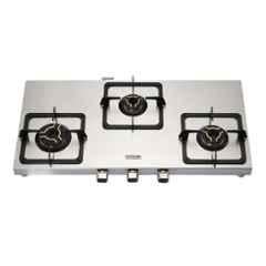 Hindware Arturo Stainless Steel Cooktop with 3 Brass Burner & Automatic Ignition, CT 100303