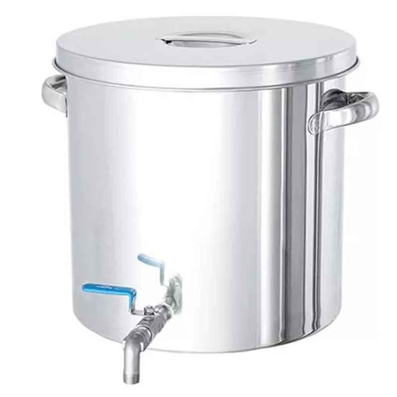 Lab Plus Stainless Pot with Valve, Capacity: 10 Litre, LP-11273