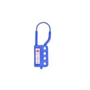 Lukko Safety 4 Holes PPCP Blue Non Conductive Safety Lockout Hasp, Jaw Size: 32.5-63.5 mm, LS-H63