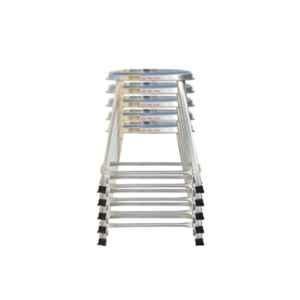 Lifetime 16 inch Stainless Steel Silver Medical Stool, LTS16P5 (Pack of 6)