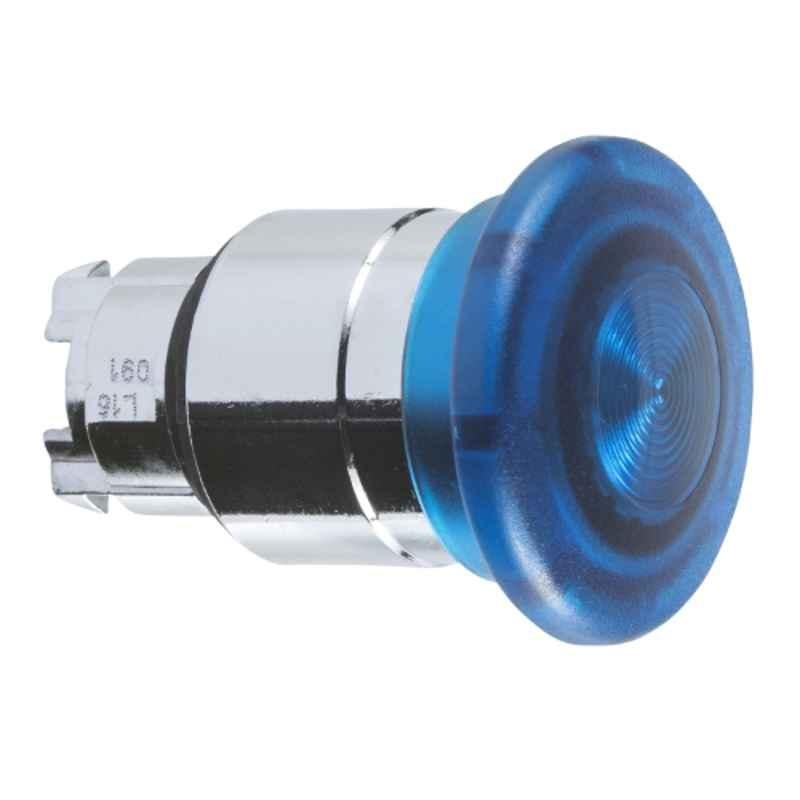 Schneider 22mm Round Blue Illuminated Mushroom Push Button for Integral LED, ZB4BW463