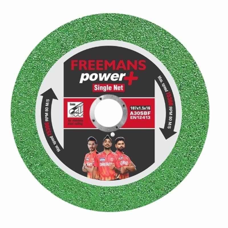 Freemans Power Plus 4 inch Green Single Net Cut Off Wheel, CG+105 (Pack of 50)