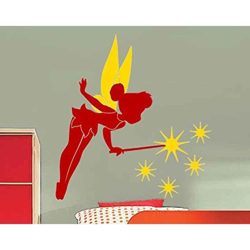 Asian Paints FA4BM Wall Ons 2.5x1ft Vinyl Wish Fairy Decorative Self Adhesive Wall Sticker, HPCA13576
