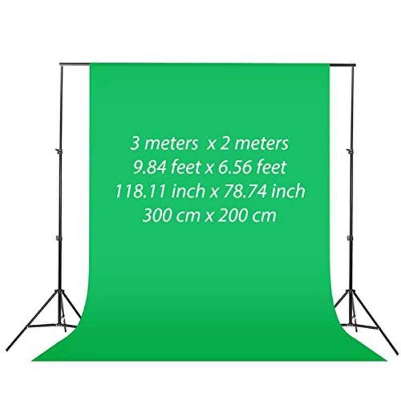 Rubik 3x2m Green Studio Background Cloth Holder Stand