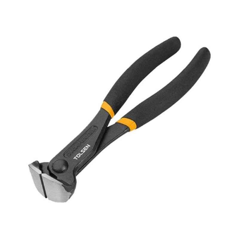 Tolsen 160mm Drop Forged Steel Black Finish Industrial End Cutting Pincer, 10043