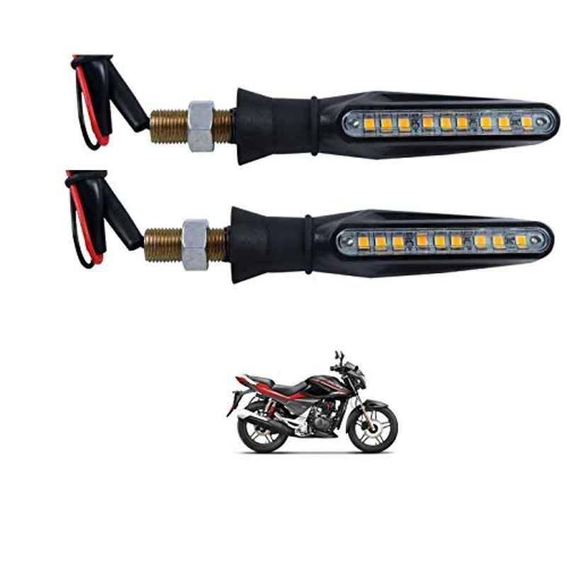 Kozdiko 4 Pcs Plastic Front & Rear Side Sleek Yellow Bike Indicator Set for Hero Xtreme Sports