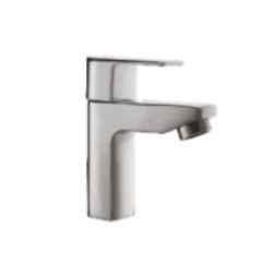 Somany Bellis Brass Chrome Finish Single Lever Basin Mixer with Braided Hose Set, 272111110011
