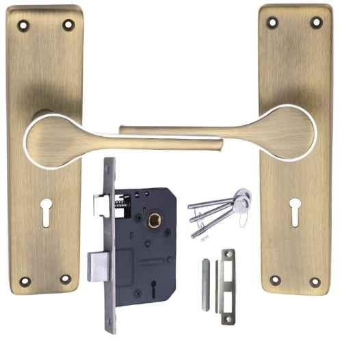 Buy Atom Zinc Brass Antique Finish Heavy Duty Mortise Door Lock Set with  Both Sided Key, MAYURCYBSK70 Online At Price ₹2699