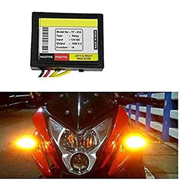 Meenu Arts Bike Hazardious Flasher with On-Off Switch for All LED/Bulb Indicators W-31