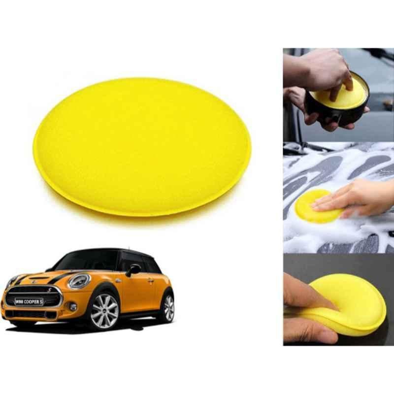 Auto Pearl Polyurethane Beige Washing & Waxing Polish Foam Sponge for Cooper