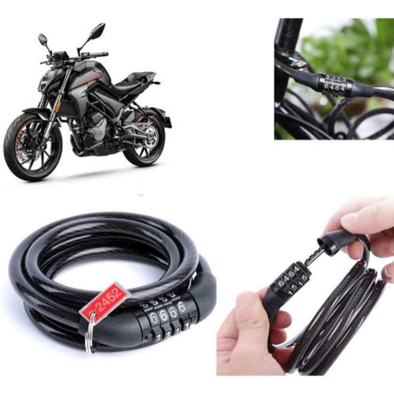 Auto Pearl PVC & Plastic Black Combination Cable Lock for 300NK, 535