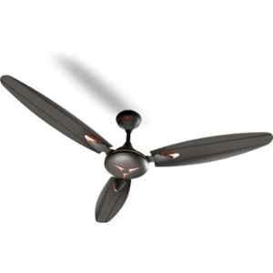 MinMAX Neo Star 41W 410rpm 5 Star Mild Steel Glossy Finish Smoke Brown Ceiling Fan with 3 Blades, Sweep: 1200 mm