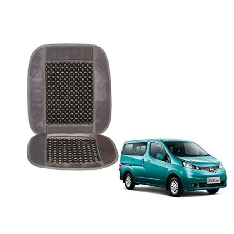 Kozdiko Wooden Beads Car Seat Cushion with Velvet Border for Nissan Evalia
