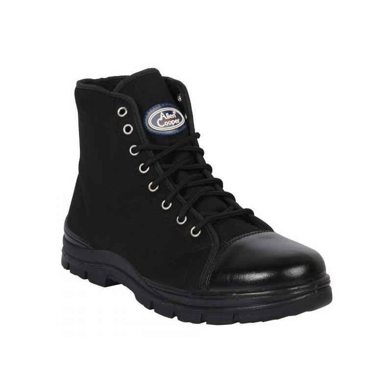 Allen Cooper AC 7045 Black Jungle Work Safety Boots, Size: 8