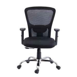 Bluebell Golf Ergonomic Med Back Black Revolving Chair, BBVSO2-EL01