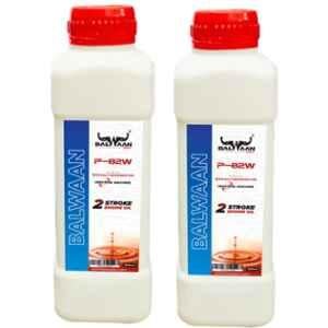 Balwaan Krishi P-82W 500ml 2 Stroke Engine Oil for Heavy Duty Mini Tiller Earth Auger & Chainsaw MTAK-AC-LU-2324 (Pack of 2)