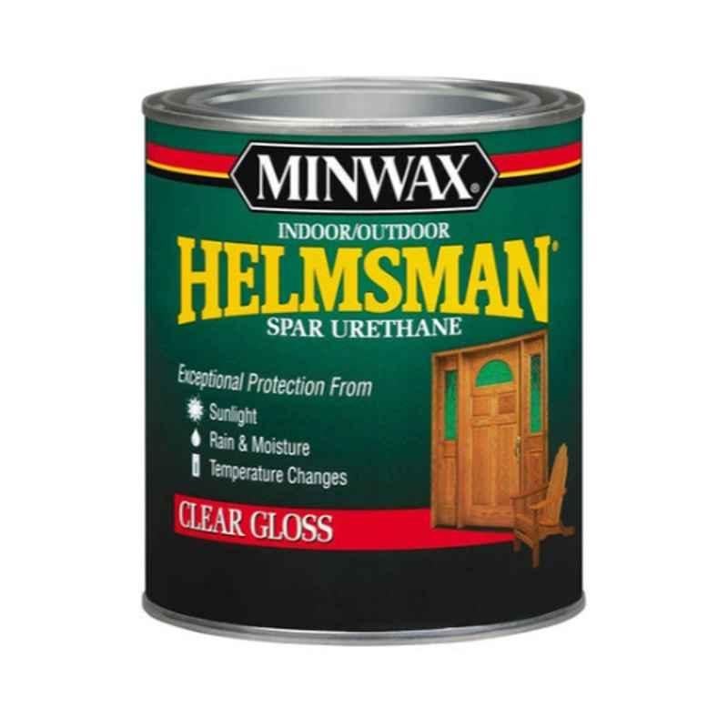 Minwax 1 Quart Clear Gloss Helmsman Spar Urethane, 63200444