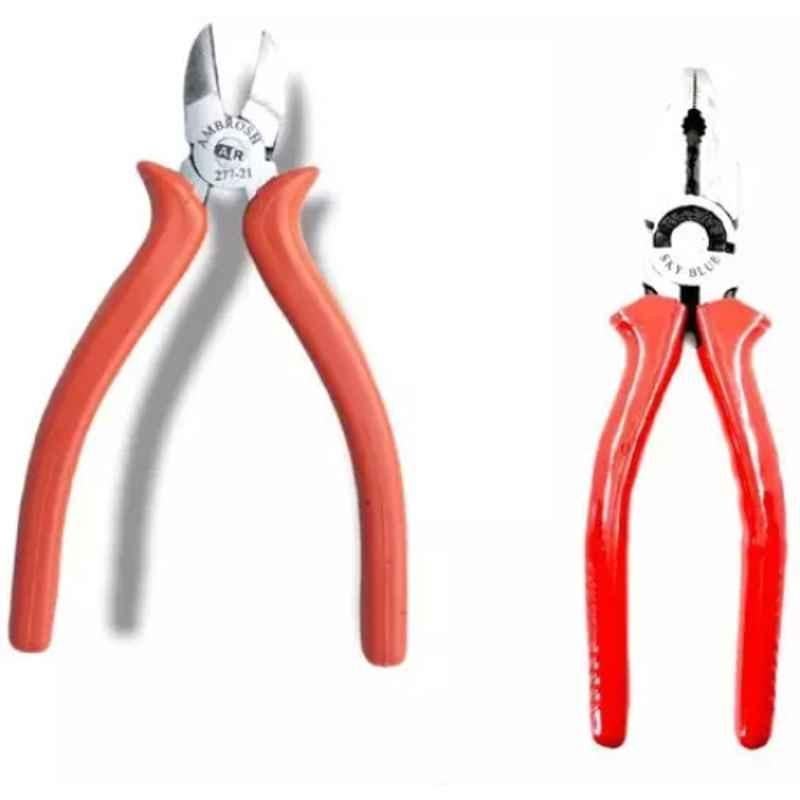 Sky Blue 2 Pcs 7.8 inch Lineman Plier Combo, SBE_PLIER_0406