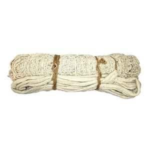 Prozone IP023 33x3.25ft Cotton White Volleyball Net with 4 Side Canvas Tape