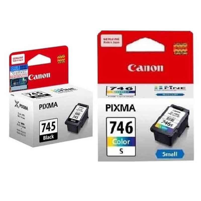 Canon Pixma PG-745S Black & CL-746S Colour Ink Cartridge Combo