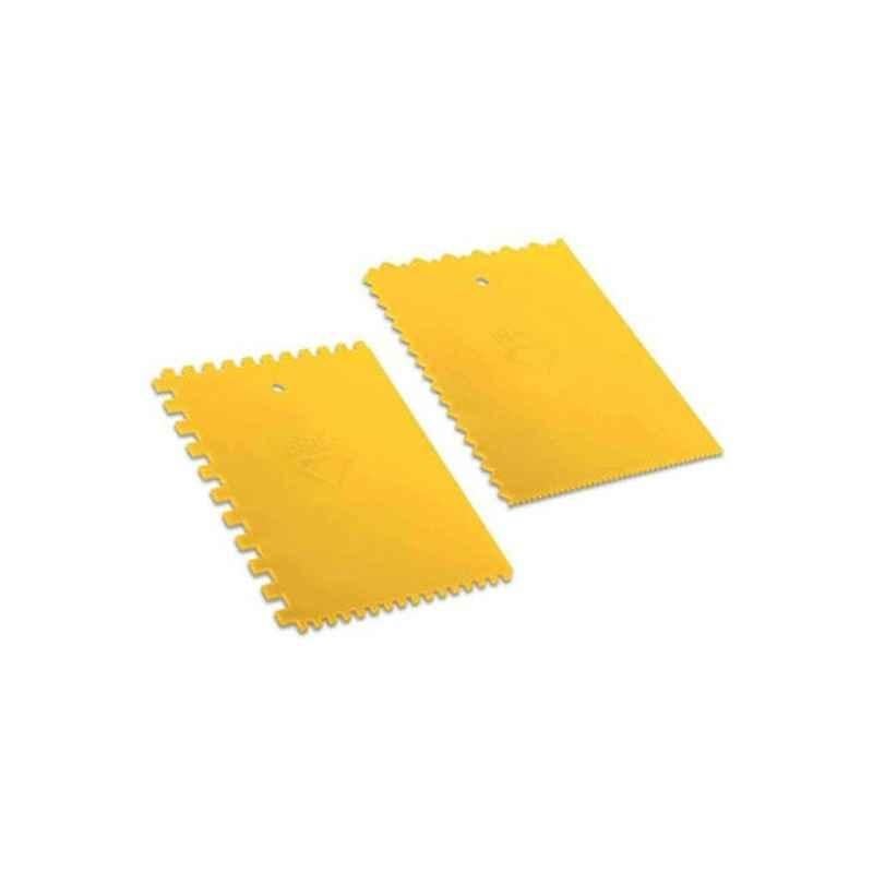 Generic 180x135mm Plastic Yellow Notched Spreader, 195