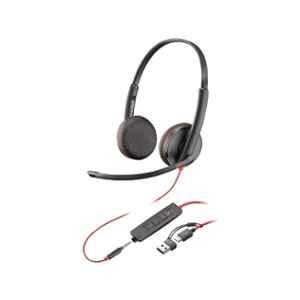 HP Poly Blackwire 3225 3.5mm Black Stereo USB Type-C Wired Headset