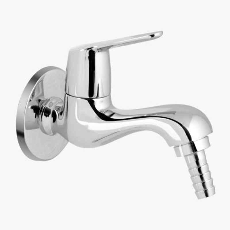 Kerovit Joy Silver Chrome Finish Bib Tap with Nozzle & Flange, KB1511039