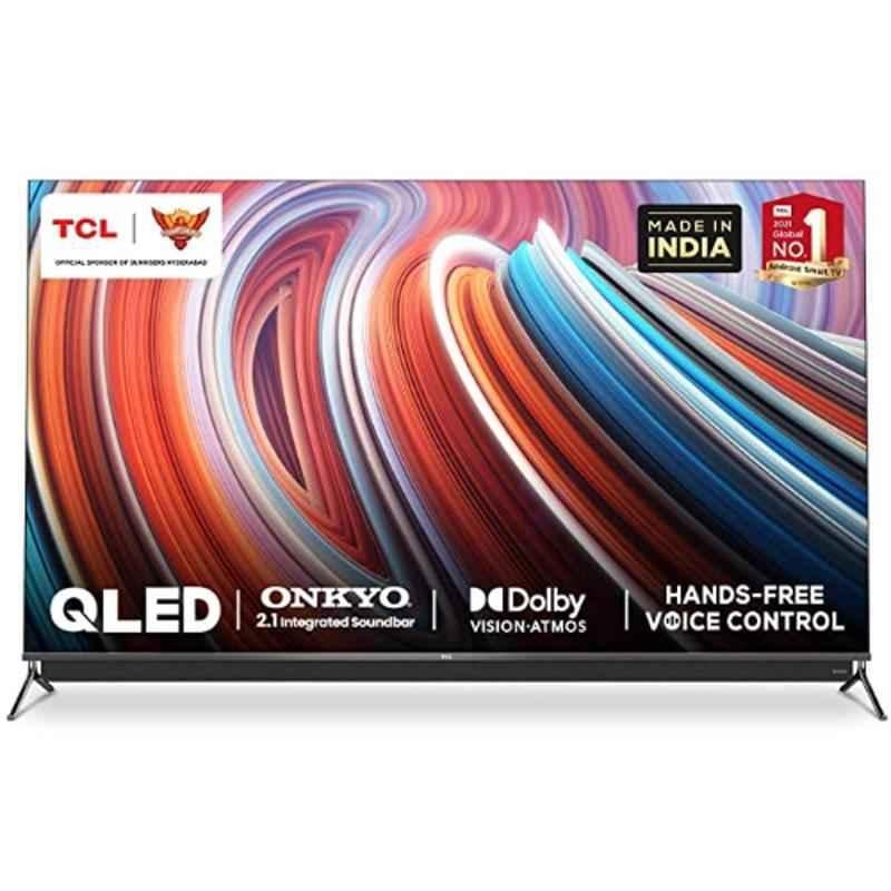 TCL 65C815 65 inch 4K Ultra HD Metallic Black Android Smart QLED TV
