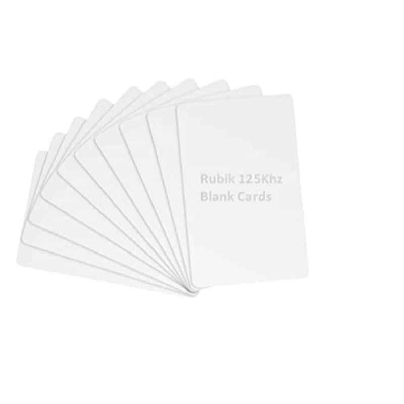 Rubik 10Pcs White Proximity RFID Plastic Key Blank Writable ID Card Set