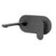 Jaquar Opal Prime Black Matt Single Lever Basin Mixer Wall Mounted Kit, OPP-BLM-15233PM