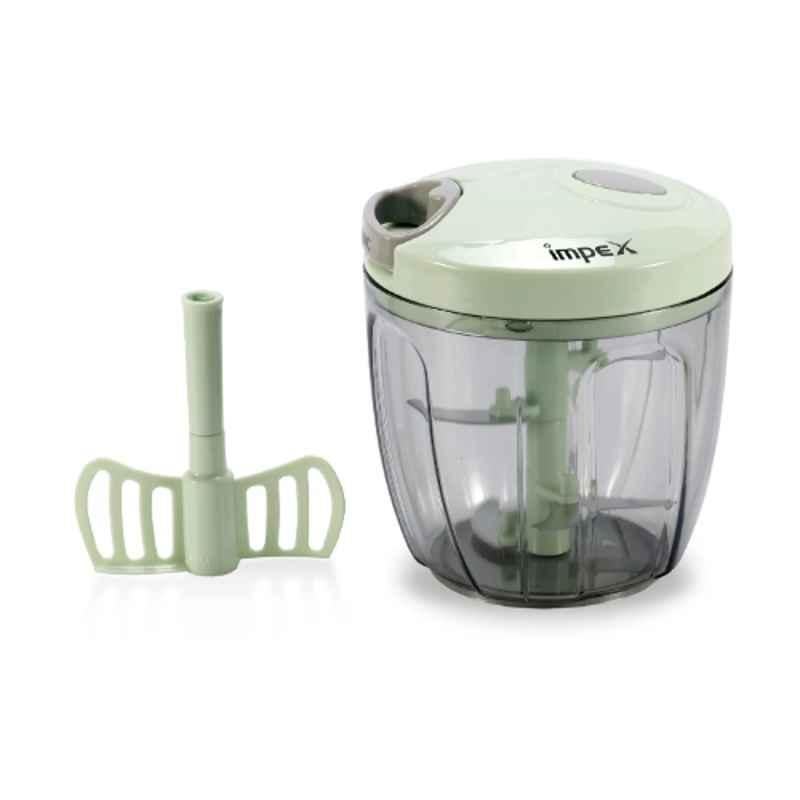 Impex 900ml Green Mini Slicer with Stainless Steel Sharp Blades, MS 900