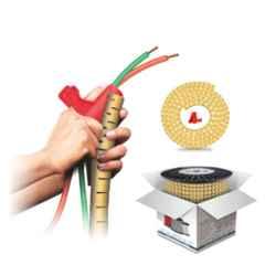 Noveau Safe-T-1ST 40mm 50m Virgin HDPE Metallic Gold Cable Zipper, NSFZ40MG0050
