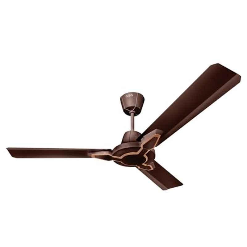 IVAS Mystic Lustra 50W 360rpm Espresso Brown 2 Star High Speed Ceiling Fan & 2 Years Warranty, IM10120275, Sweep: 1200 mm