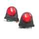Modified Autos 12V Red & White Universal Glass Cabin Roof Hood Light Exterior for Tata 709Lpt-713Lpt