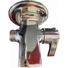 Senkiddpro Chocolate Brass Chrome Finish Wall Mounted Angle Cock with Jet Spray