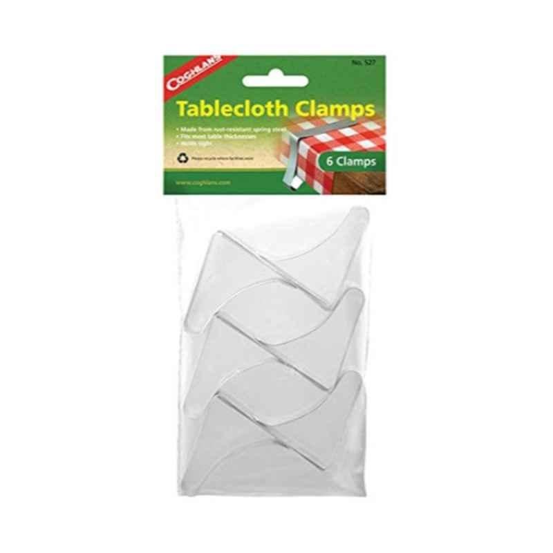Coghlans 6Pcs 89311 Silver Tablecloth Clamps Set