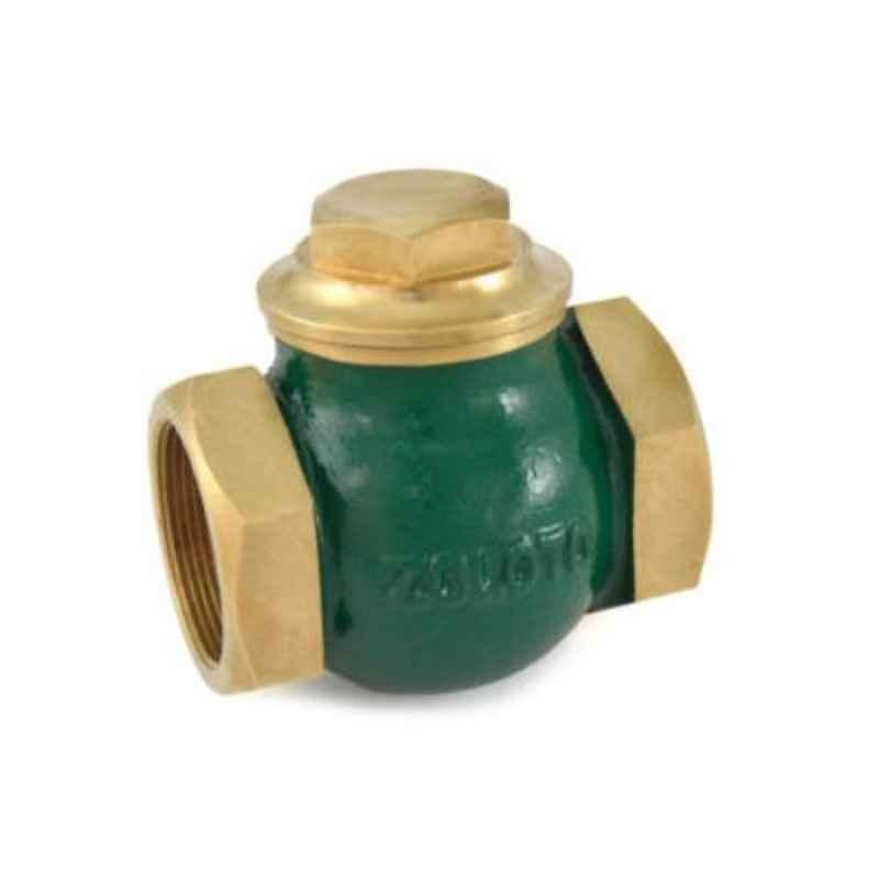 Zoloto 3/8 inch Bronze Horizontal Check No.5 Screwed Valve, 1011-10
