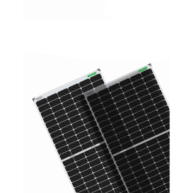 Waaree Bi-55-540 540W 144 Cells Framed Dual Glass Mono PERC Bifacial Solar Module, (Pack of 2)