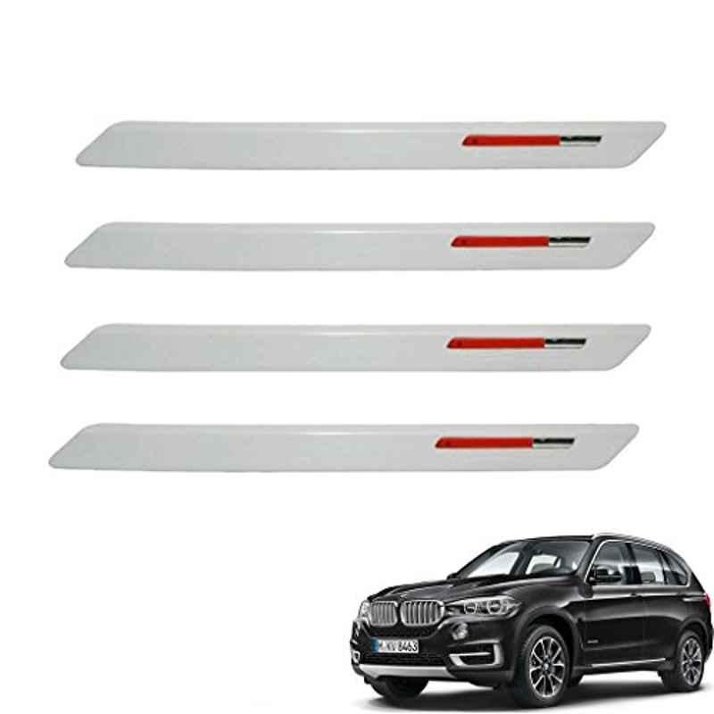 Kozdiko 4 Pcs White & Red Designer Car Bumper Protector Set for BMW X5, KOZ-26000