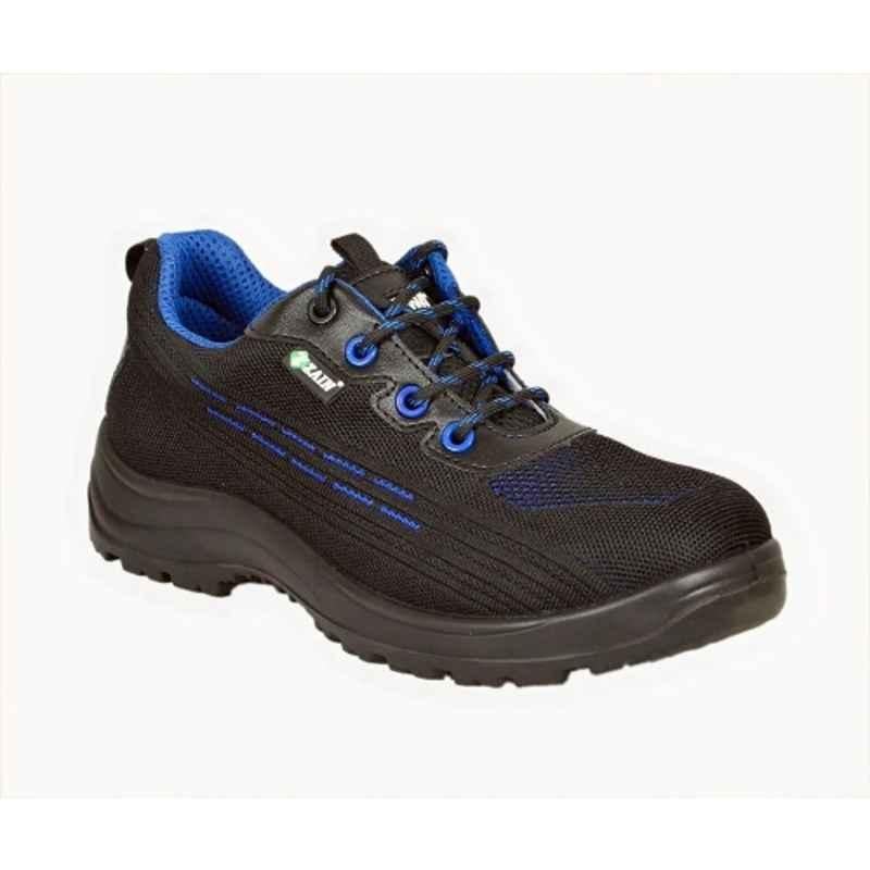 Zain Safety S1-SR Vapour Fit Knit Composite Toe Black Safety Shoes, Size: 10