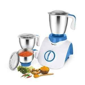 Pigeon Super Storm 750W White & Blue Juicer Mixer Grinder with 4 Stainless Steel Jars