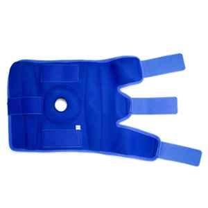 Kudize Neoprene Open Patella Hinged Blue Knee Brace with 3 Velcro Strap, Size: XXL