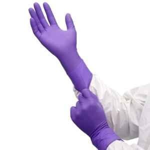 Kimberly-Clark 100Pcs Purple Nitrile Surgical Gloves, 55083, Size: Large