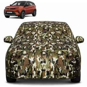 Allextreme Polyester Multicolour Camouflage Car Body Cover with Mirror Pocket for Tata Nexon All Model & Years 2017-2025, PV_VLSV12