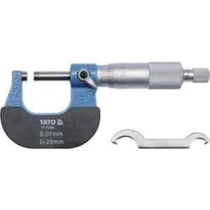 Yato 0-25mm Aluminum & Carbon Steel Mechanical Micrometers, YT-72300