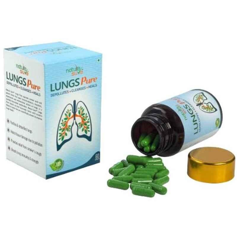 Nature Sure Lungs Pure 60 Pcs Capsules for Respiratory Health