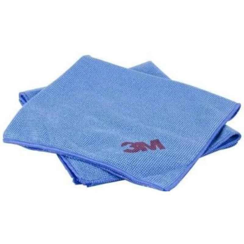3M 36x36cm Microfiber Blue Non Scratching & Lint-Free Duster Cloth (Pack of 3)
