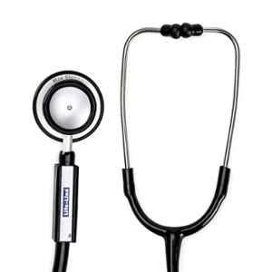 Lifeline Max Aluminium Black Single Diaphragm Chest Piece Stethoscope with Y Tube, STH021-BL