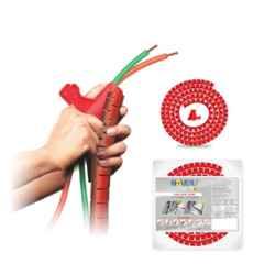 Noveau Safe-T-1ST 28mm 1.5mm Virgin HDPE Red Cable Zipper, NSFZ28RD0105 (Pack of 2)