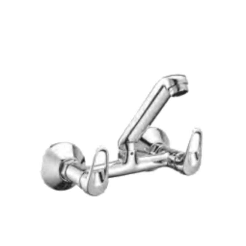 Somany Pinnacle Plus Brass Chrome Finish Sink Mixer with Swinging Spout , 272200740061